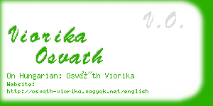viorika osvath business card